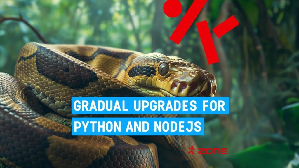 Mēs atjaunināsim noklusējuma NodeJS un Python versijas