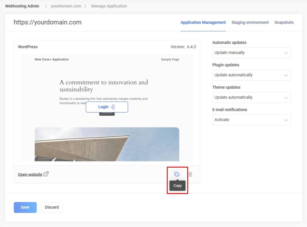 copy Zone+ application