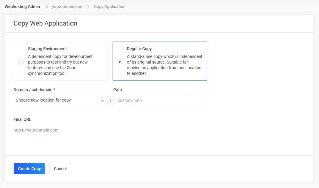 copy Zone+ application